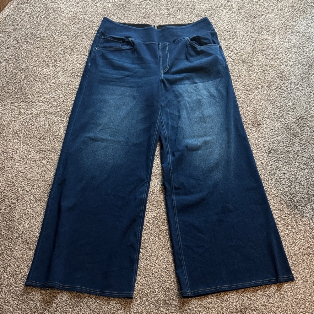 HALARA Women's Blue Jeans Jeggings in Legging material